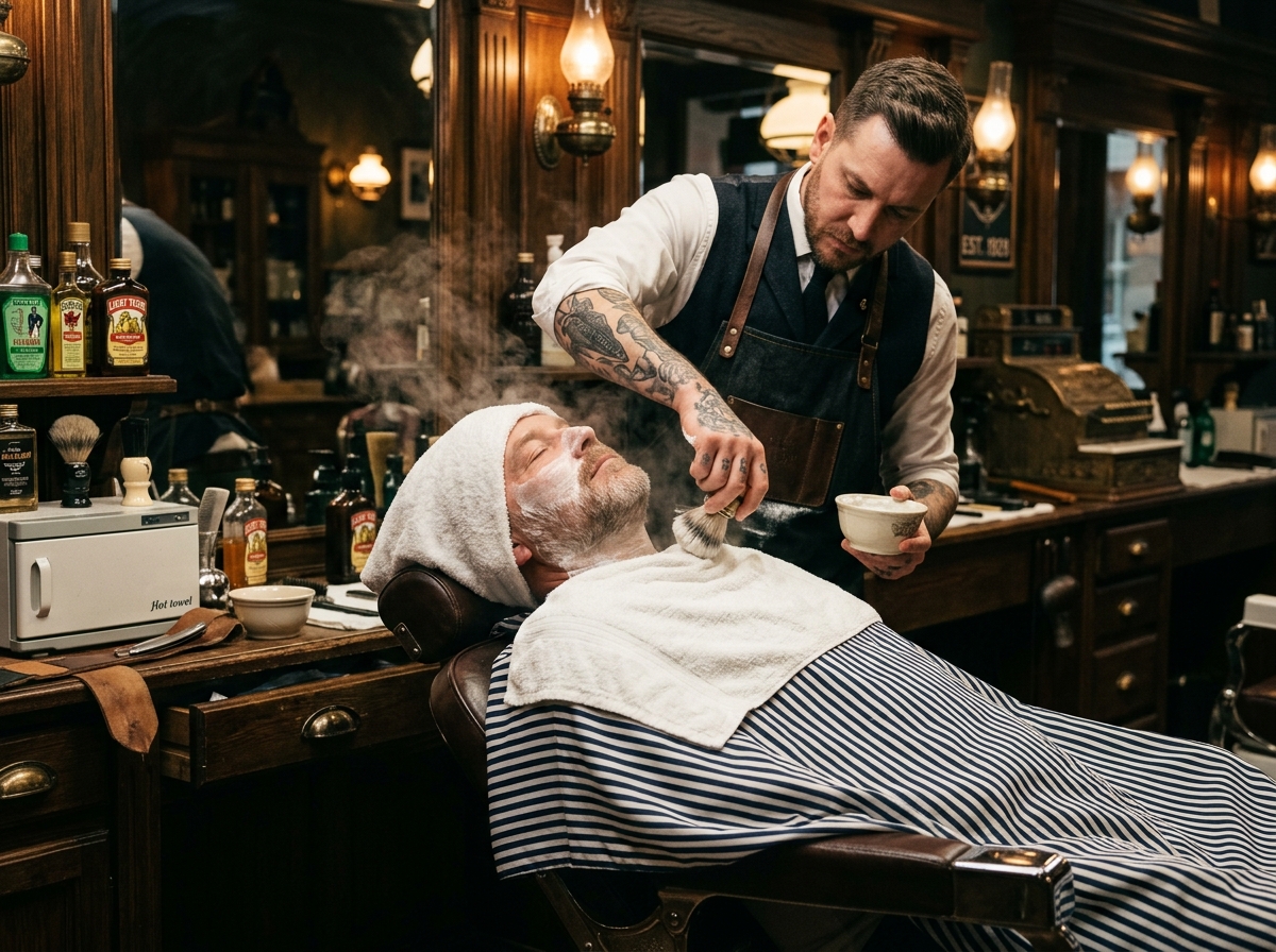 Afeitado con Navaja Recta